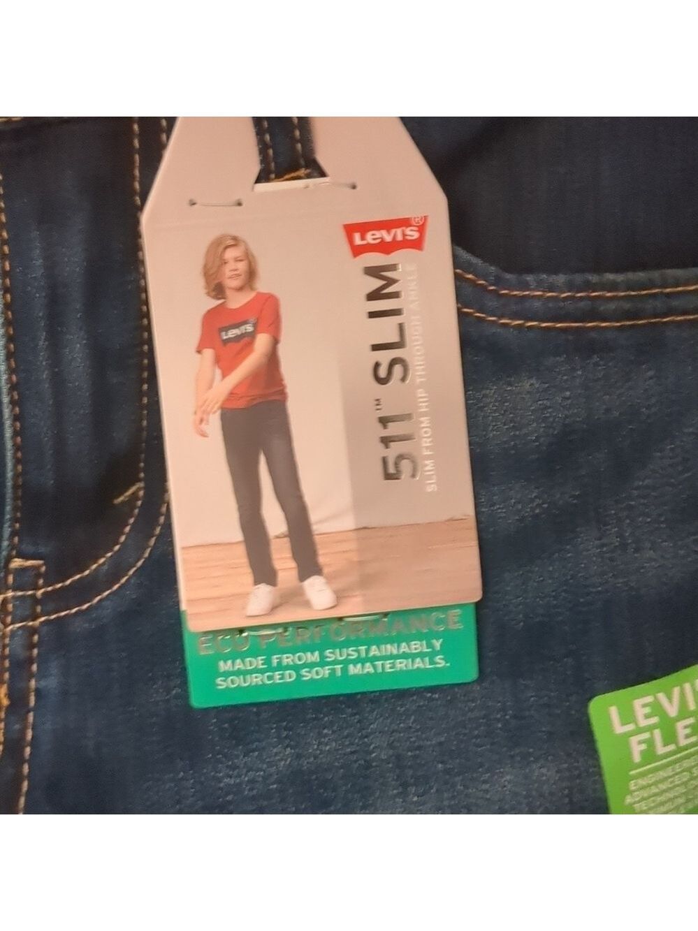 Levi's 511 slim eco performance jeans size 10 - Picture 2 of 11